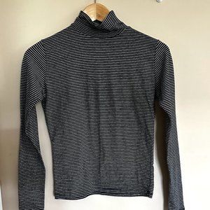 Striped Turtleneck Top